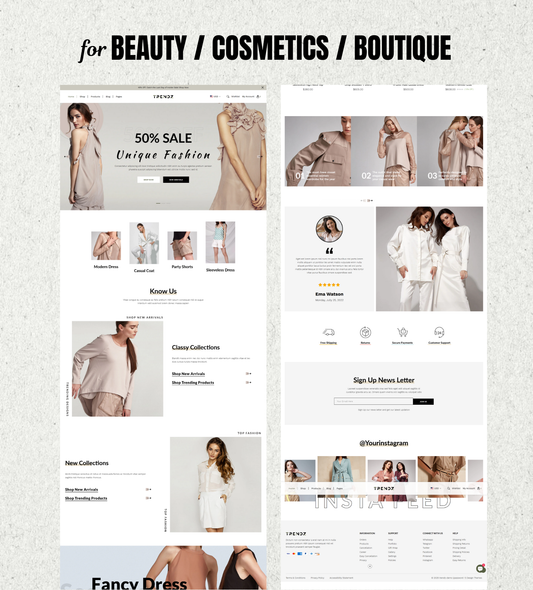 Trendz Shopify Theme – Trend-Driven, Modern Design for Boutique, Fashion & Beauty Stores