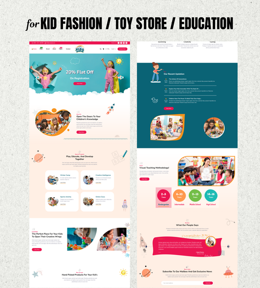 Kidscool Shopify Theme – Fun, Colorful & Kid-Friendly Design for Kids Fashion, Toys & Education Stores