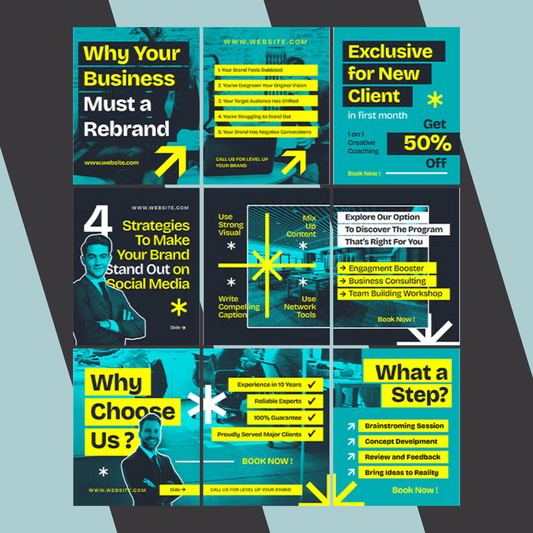 Digital Marketing Promo Instagram Post / Carousel – Niche specific for Growth & Sales, Instagram Templates, Instagram Post, Facebook Post, Facebook Templates