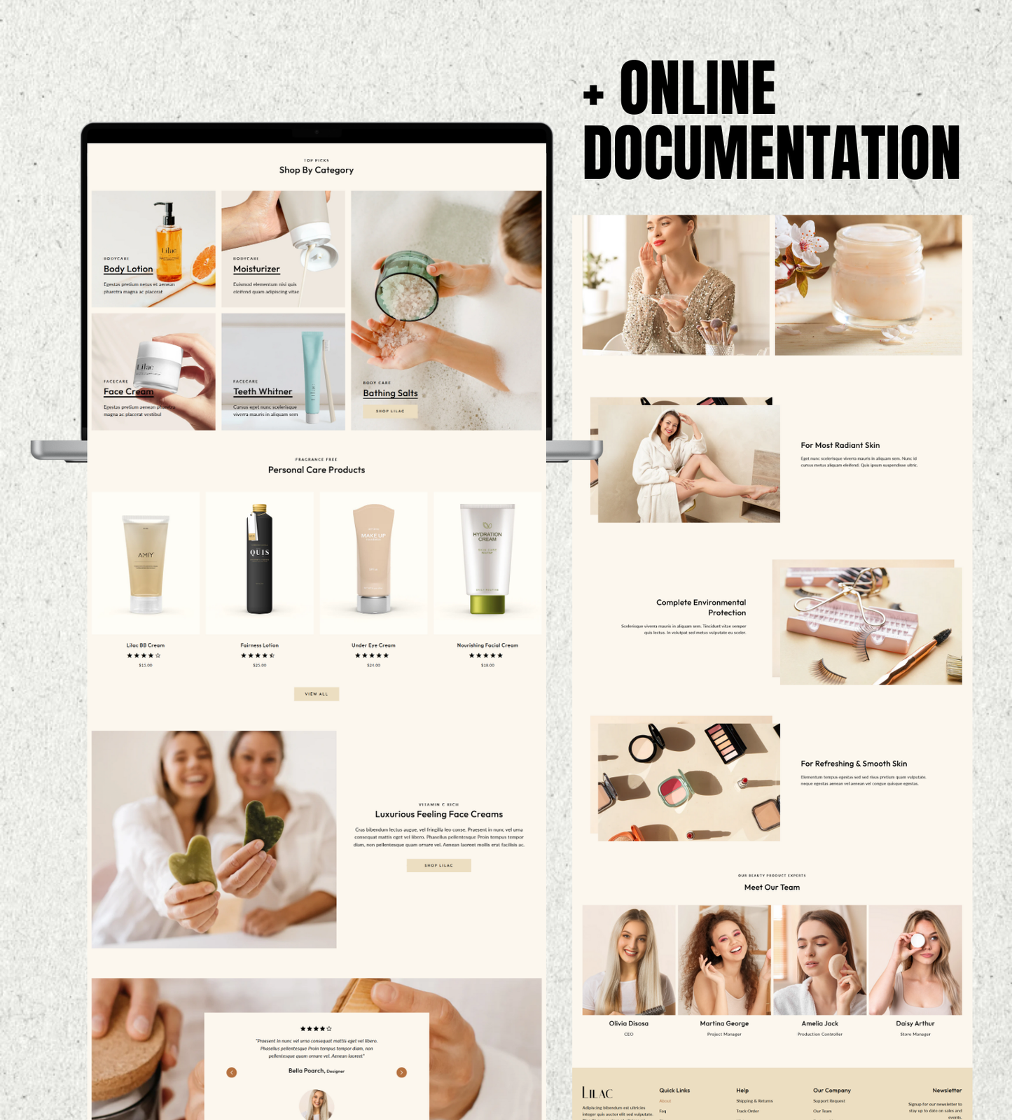 Lilac Shopify Theme – Clean, Warm & Conversion-Focused Design for Beauty, Cosmetics & Wellness Brands
