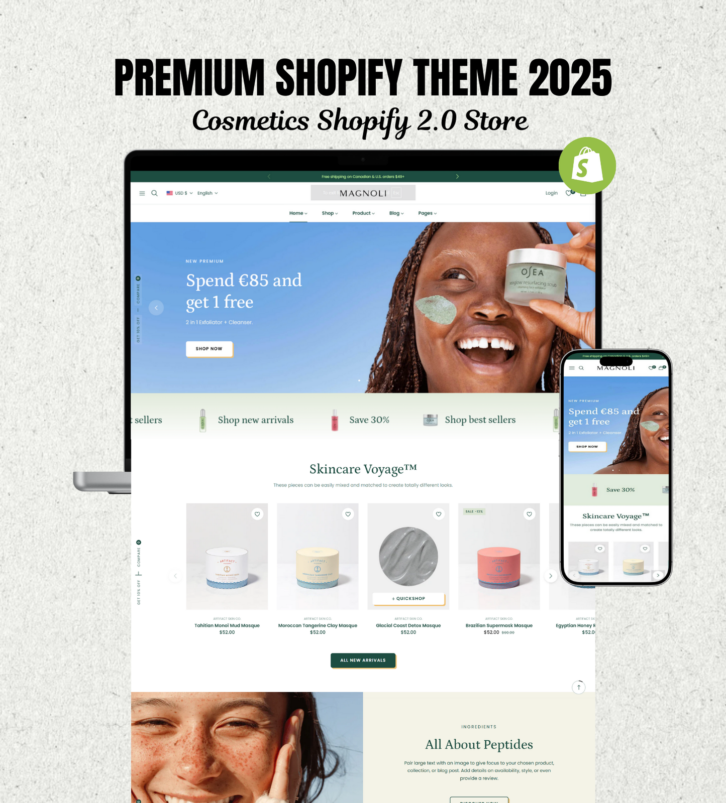 Pose Shopify Theme – Elegant, Modern & High-Converting Design for Cosmetics and Skincare Brands