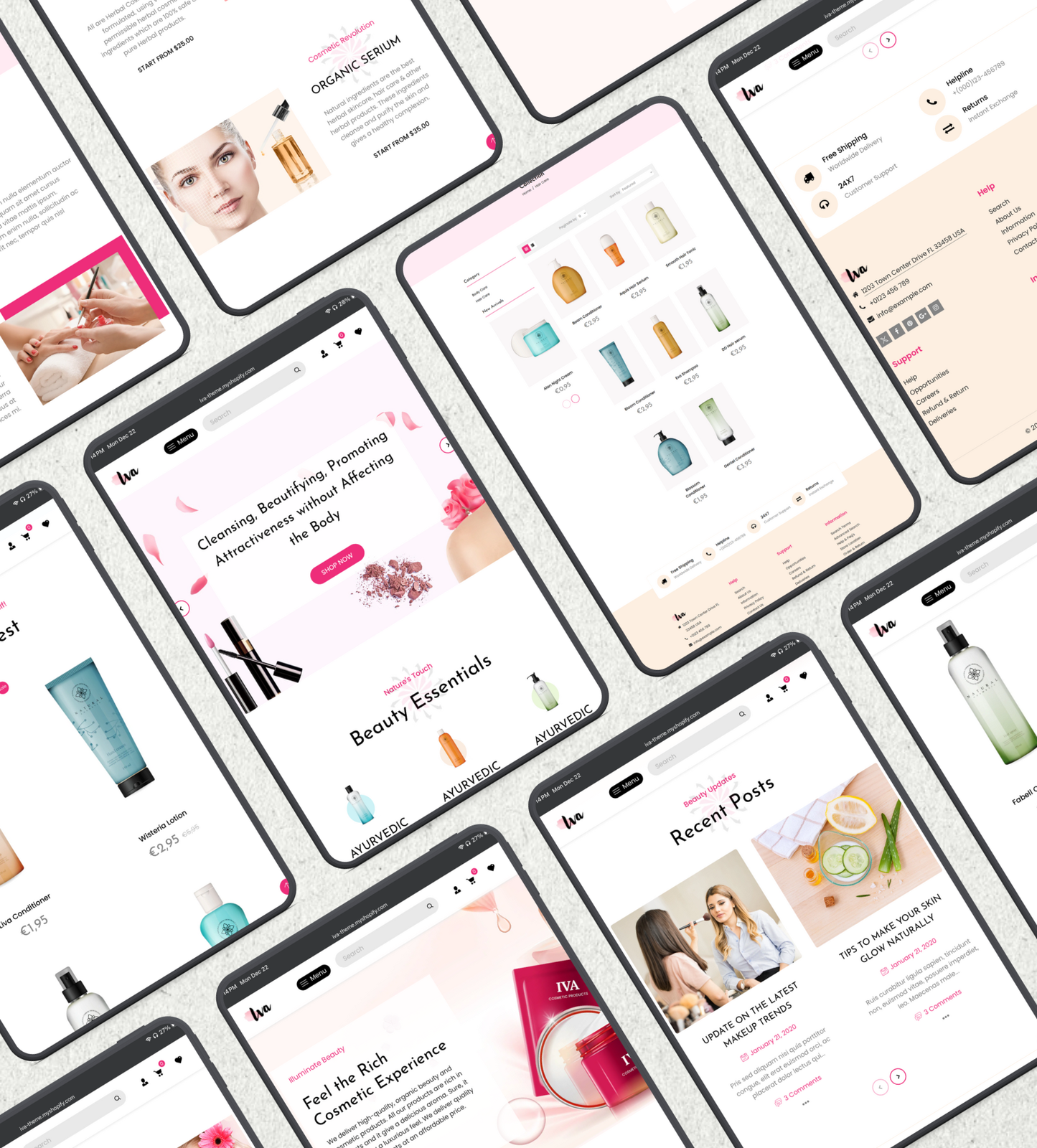 Iva Shopify Theme – Clean, Modern & Conversion-Focused Design for Cosmetics Stores
