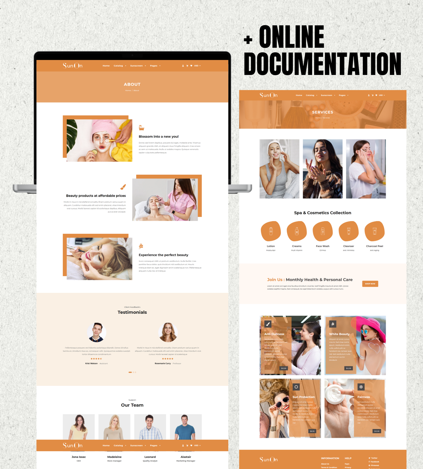 SunOn Shopify Theme – Clean, Warm & Conversion-Focused Design for Beauty, Cosmetics & Wellness Brands