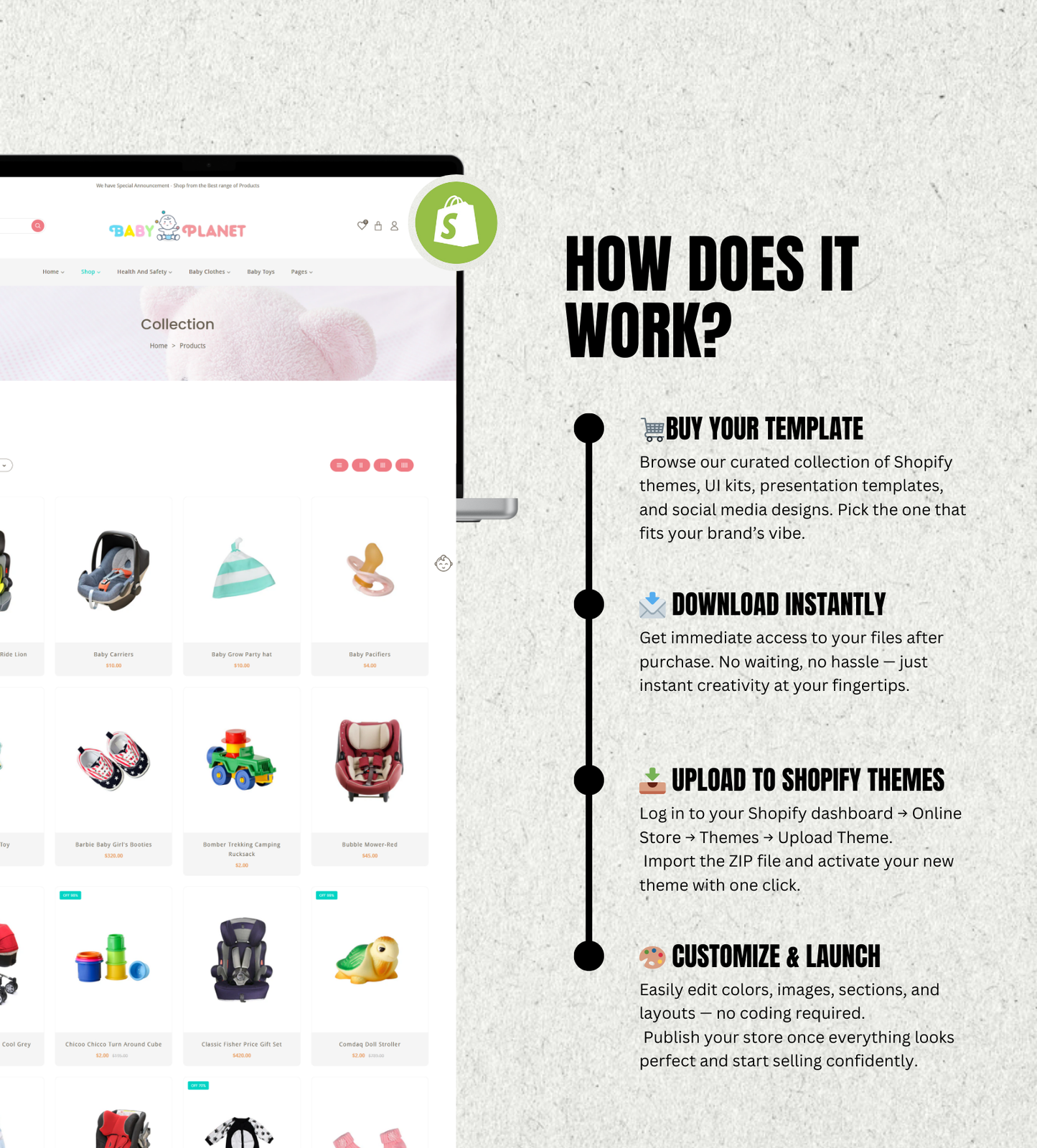 Baby & Kids Shopify Theme – Fun, Safe & Playful Design for Kids, Baby, Toy & Education Stores