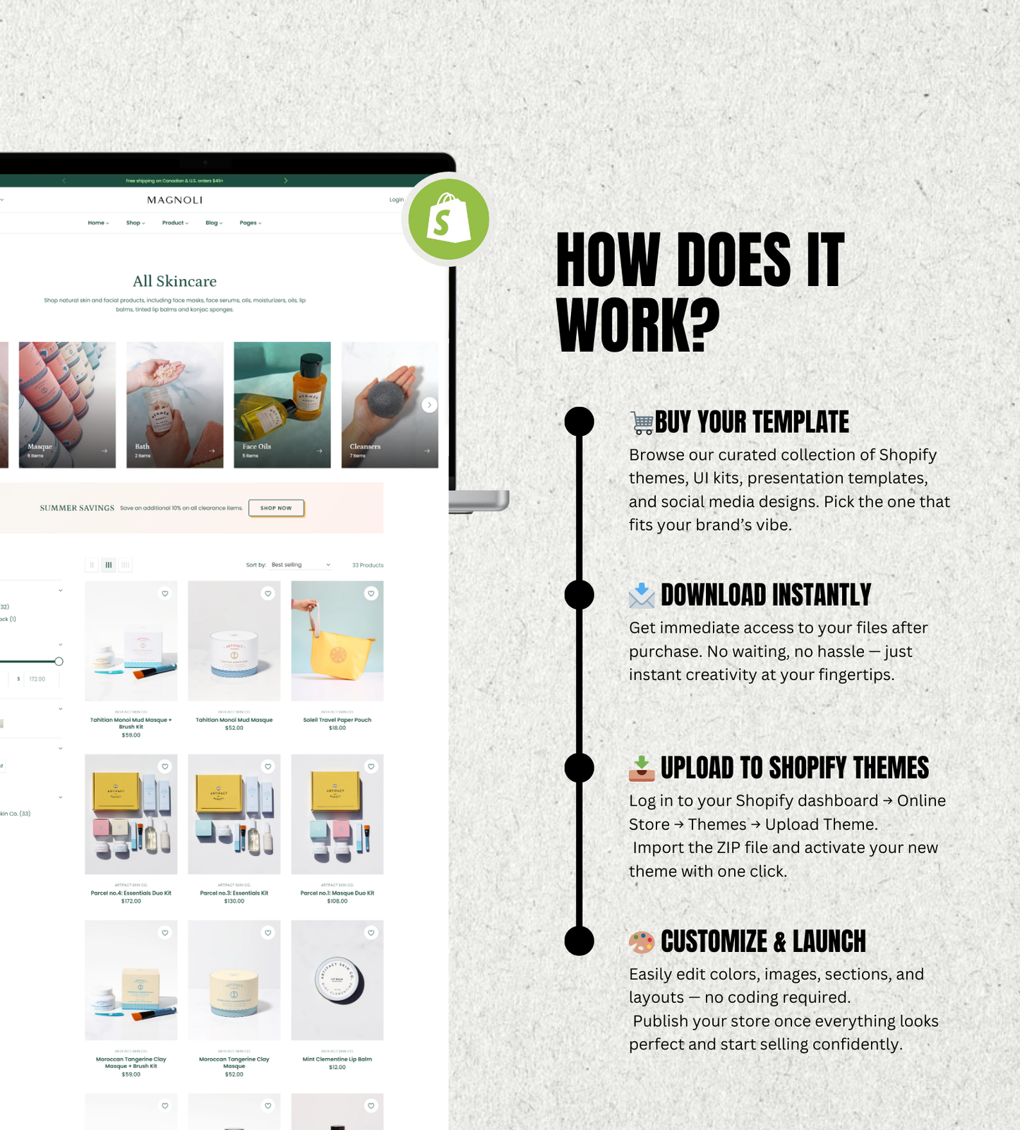 Pose Shopify Theme – Elegant, Modern & High-Converting Design for Cosmetics and Skincare Brands