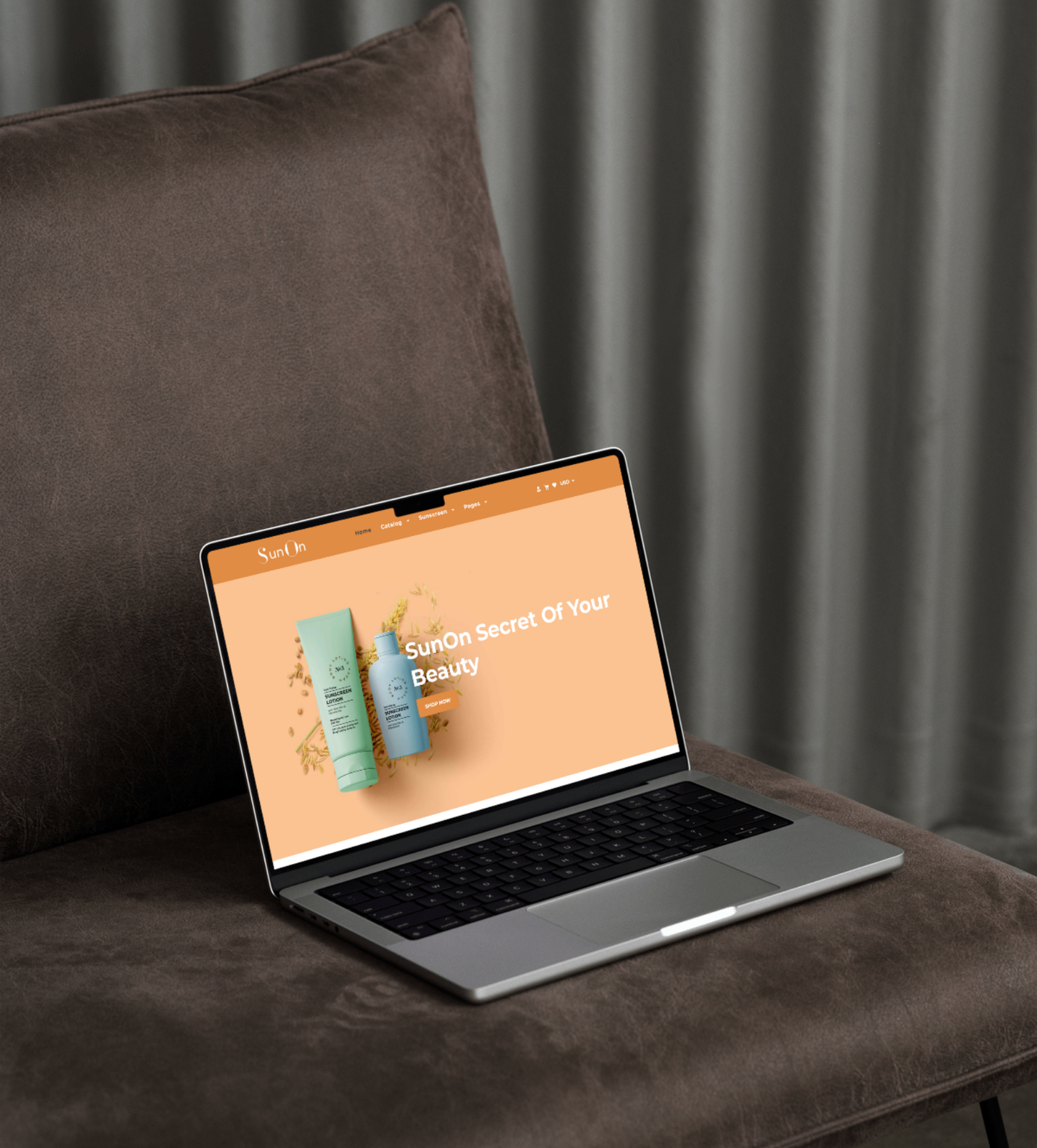 SunOn Shopify Theme – Clean, Warm & Conversion-Focused Design for Beauty, Cosmetics & Wellness Brands